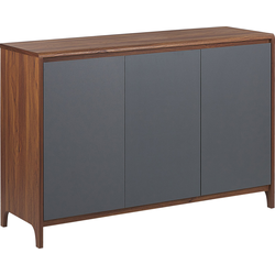 Beliani MEDFORT - Sideboard-Donkere houtkleur-Vezelplaat