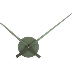 Wandklok Little Big Time Mini Metallic - Groen - Ø41cm