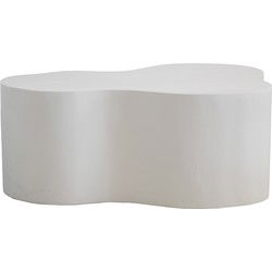 Salontafel Organisch 100cm - Wit - Salontafel Lina