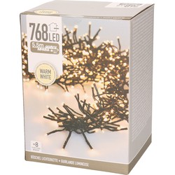 Cluster boomverlichting warm wit 768 lampjes - Kerstverlichting kerstboom