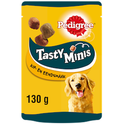 Tasty Minis Kip & Eend Bites 130g 1x6 dierensnack