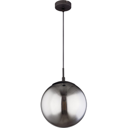 Industriële hanglamp Blama - L:25cm - E27 - Metaal - Zwart