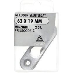 Rekogen sleutelgat 62x19mm vz 2st