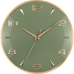 Wandklok Sienna Glow - Groen - 40.6x5x40.6cm