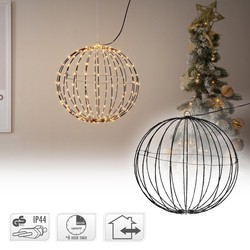 LED Glow Ball Ø 40cm met 240 LEDs extra warm wit gemaakt van metaal