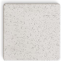 Kave Home - Saura vierkante buitentafelblad van wit terrazzo 70 x 70 cm