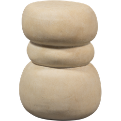 WOOOD Yvo Bijzettafel - Fiber Clay - Naturel - 47x37x35
