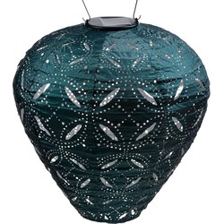 Lumiz Solar Buitenlampion Mandela Balloon - Solar Tuinverlichting - 30 cm - Zeeblauw