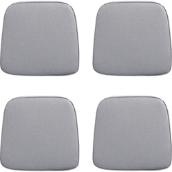 Madison -  Zitkussen Wicker Manchester light grey - Ca. 48x48 cm - Set van 4