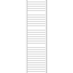 Badkamerradiator Sahara 500 x 1800 mm wit gebogen met zijaansluiting