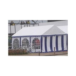 Premium Partytent PVC 3x6x2 mtr in Wit-Blauw