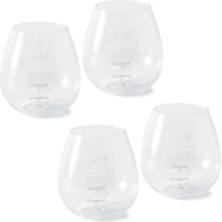 Riviera Maison - Waterglazen - Drinks On The House Glass - 610ML - Set van 4 Stuks