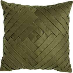 Dutch Decor PHILLY - Kussenhoes velvet 45x45 cm - Chive - groen - Dutch Decor