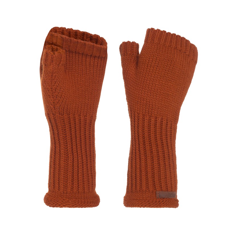 Knit Factory Cleo Handschoenen - Terra - One Size - 