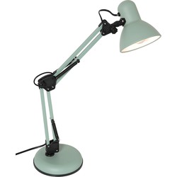 Mexlite tafellamp Study - groen - metaal - 15 cm - E27 fitting - 3456G
