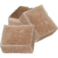 Ideas4seasons Amberblokjes/geurblokjes - sandelhout geur - 3x stuks - huisparfum - Amberblokjes