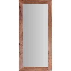H&S Collection wandspiegel - hout - rechthoek - 100 x 70 cm - Spiegels