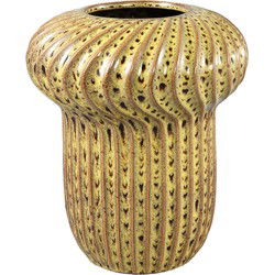 PTMD Bloempot Sindi - 25x25x30 cm - Keramiek - Geel