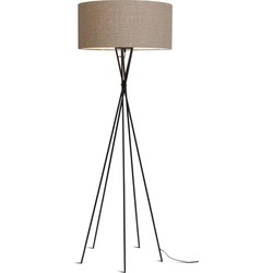 Vloerlamp Lima - Taupe/Zwart - 61x61x175cm