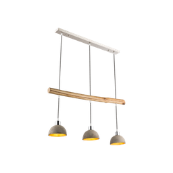 3-lichts hanglamp met betonkleur| Metaal | Hanglamp | Grijs | Woonkamer | Eetkamer