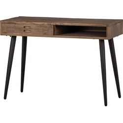 Basiclabel Maddox Bureau - Recycled Hout - Naturel - 77x110x50