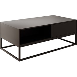 Meubella Salontafel Delta - Zwart - 120 cm