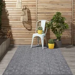 Caprenia Buitenkleed Donkergrijs vloerkleed - Indoor & Outdoor - 280 X 380 CM