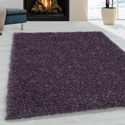 Tapijtenloods Monaco Soft Shaggy Hoogpolig Vloerkleed Lila / Paars- 200x290 CM