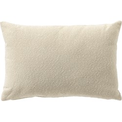 Dutch Decor JULIO - Buitenkussen 40x60 cm - waterafstotend en uv-bestendig - Marshmallow - wit - Dutch Decor