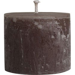 PTMD Kaars New Rustic Outdoor - 15x15x12 cm - Parrafin - Steen