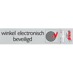 Route Alulook 165 x 44 mm Sticker winkel elektronisch beveiligd