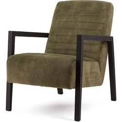 Furnilux - Fauteuil Lars - Fauteuils Met Armleuning - Fauteuil Relax - Lounge Stoel - Groen Adore