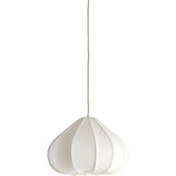 Light & Living - hanglamp - Zubeda - wit - textiel - Ø 38cm - E27 - 2978743