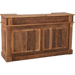 J-line - Bar 2 Lades Gerecycleerd Hout Naturel - 180x55x106cm