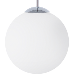 Beliani BARROW L - Hanglamp-Wit-Glas