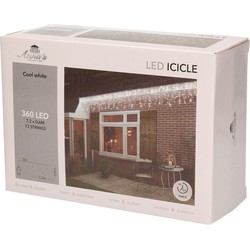 Anna Collection kerstverlichting ijspegel 360 leds -helder wit -720cm - Lichtsnoeren