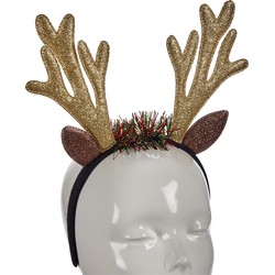 Krist+ kerst haarband - rendier gewei - 25 cm -A‚ kunststof - Verkleedattributen