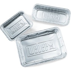 Aluminium lekbakjes groot 10 st - Weber