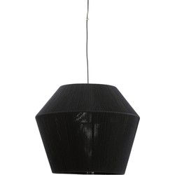 Light & Living - hanglamp - Agaro - zwart - textiel - E27 - 2976112
