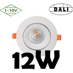 Dali of 1-10V 12W dimbare inbouwspot 5 jr garantie 111 mm buitenmaat