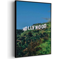 Muurwerken Akoestisch Schilderij - Hollywood Letters - Geluidsdempend Wandpaneel - Wanddecoratie - Geluidsisolatie - BASIC (AW 0.65) XXL (107X150)