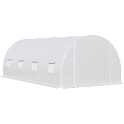 4goodz Tunnelkas - Foliekas Kweekkas 595x300x200 cm - Wit