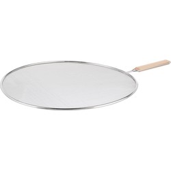 Universele RVS spatdeksel/afgietdeksel voor pannen van 33 cm - Pannendeksels