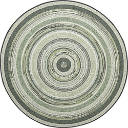 Stripes karpet vloerkleed diameter160 green - Garden Impressions