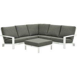 Garden Impressions Coba loungeset 4-delig - wit / moss groen