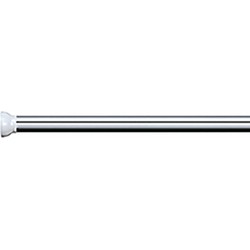 Spirella Douchegordijn stang - uitschuifbaar van 75 naar 125 cm - aluminium - klik en klem systeem - Douchegordijnen