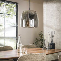 Hanglamp - Smoke Glas - 35x35x150cm - 1-Lichts - Drift