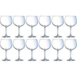 Gin Tonic / cocktail glazen - 12x - 700 ml - getemperd glas - cocktail glazen - Cocktailglazen