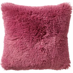 Dutch Decor FLUFFY - Kussenhoes 60x60 cm - superzacht - XL kussensloop - Heather Rose - roze - Dutch Decor