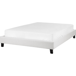 ROANNE - Tweepersoonsbed - Lichtgrijs - 140 x 200 cm - Polyester